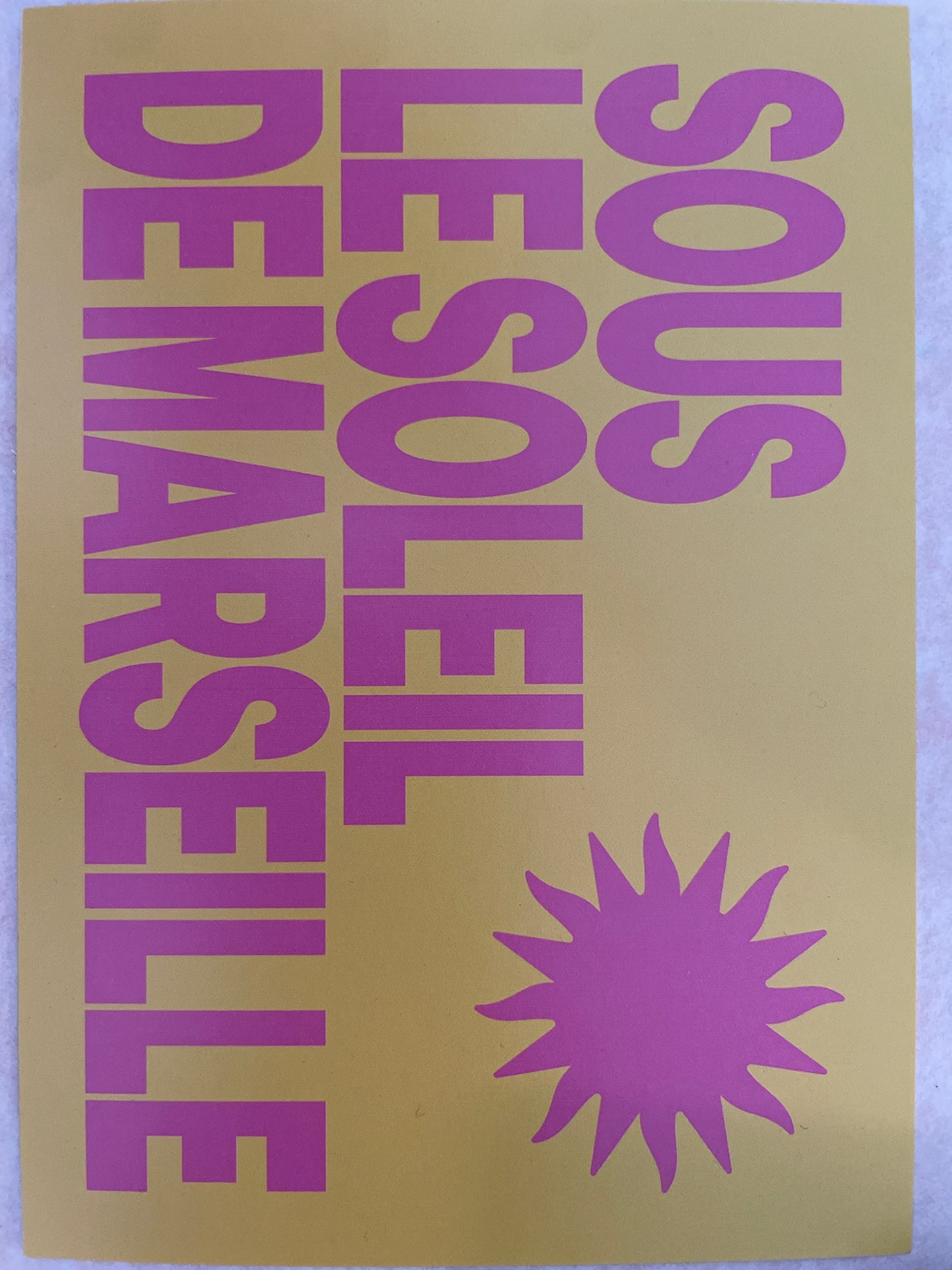 Carte postale "Sous le soleil de Marseille"