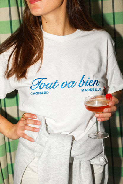 T shirt Brodé TOUT VA BIEN