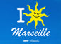 Carte postale "I ☀️ Marseille"