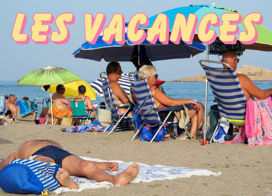 Carte postale "Les Vacances"