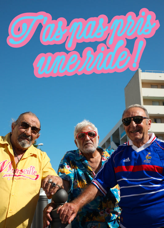 Carte postale "T'as pas pris une ride!"