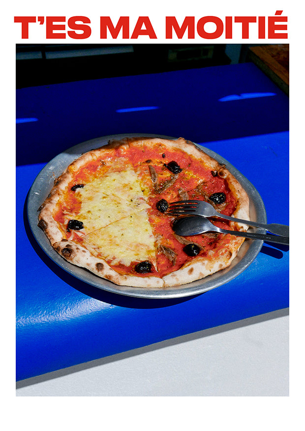 Carte postale "T'es ma moitié"