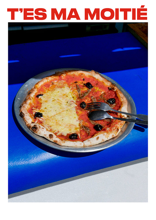 Carte postale "T'es ma moitié"