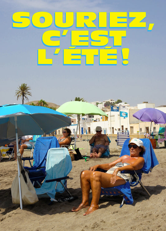 Carte postale "Souriez c'est l'été!"